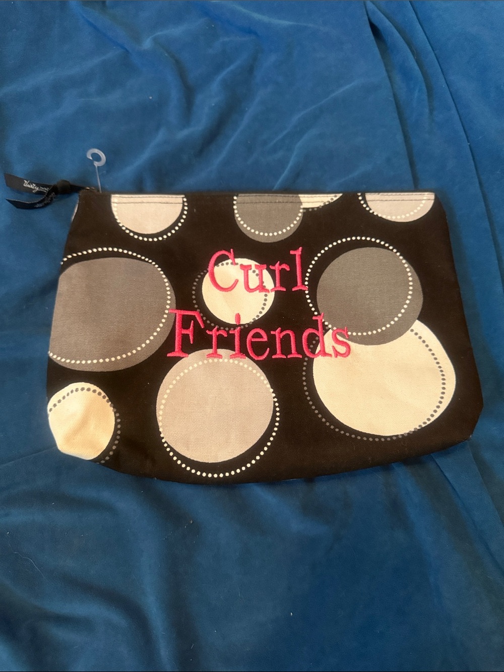 Curl Friends Black Dot Cosmetic Pouch by Thirty-one